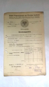 Städte-Feuersozietät der Provinz Sachsen-Versicherungsschein 1926 - Bild 1 von 3