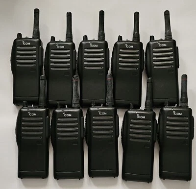 (10) ICOM IC-F21BR TWO-WAY RADIO W/ANTENNA *FOR PARTS/NOT WORKING* - Image 1 of 3