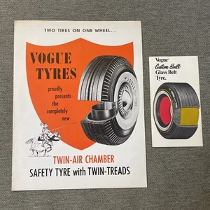 2 - 1969 Vogue Reifenprospekte - beide in sehr gutem Zustand. - Bild 1 von 8