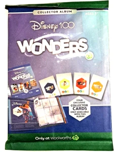 Woolworths 2023 Disney 100 Wonders Unopened Plus 100 Cards in Own Sealed Bags - Foto 1 di 4