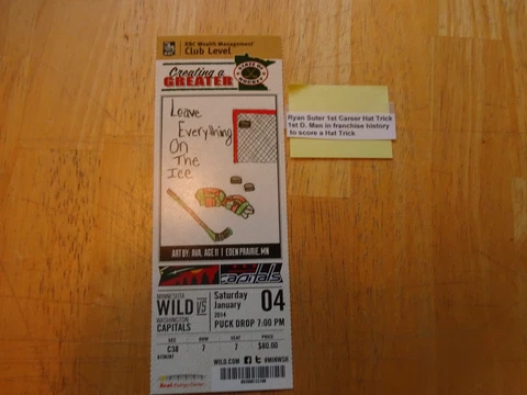 Ryan Suter 1st Career Hat Trick 1st D. Man in Franchise History Cover