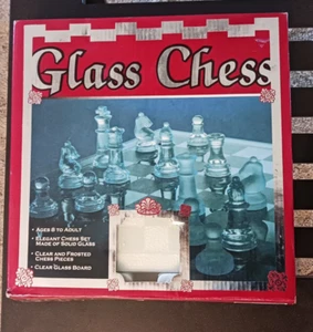 Cardinal Glass Chess Set 9.75"x9.75" New in Damaged Box - Picture 1 of 4