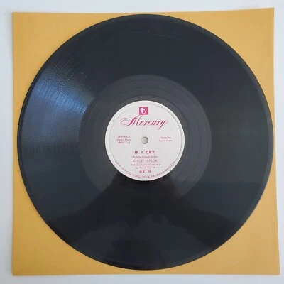 IMPORT Joyce Taylor If I Cry/Take My Love 10" 78 RPM MERCURY HK-19 Hong Kong - Image 1 of 4