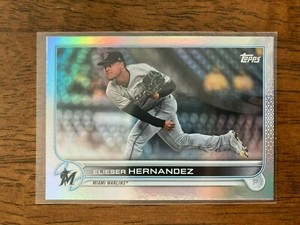 2022 Topps Series 1 Elieser Hernandez Rainbow Foil Parallel - Marlins #9