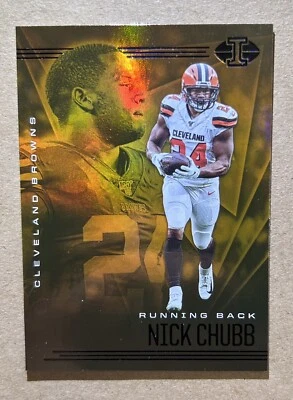 Nick Chubb 2020 Panini Illusions #56 Orange - Image 1 of 2