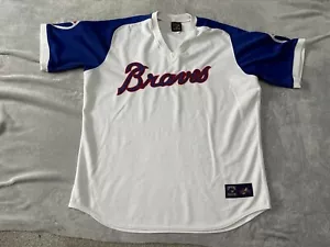 Vintage Majestic Atlanta Braves Jersey Cooperstown Collection Size 2XL XXL - Picture 1 of 12