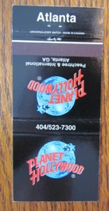 PLANET HOLLYWOOD RESTAURANT STREICHHOLZSCHACHTELHÜLLE: ATLANTA, GEORGIEN STREICHHOLZHÜLLE -C18 - Bild 1 von 1