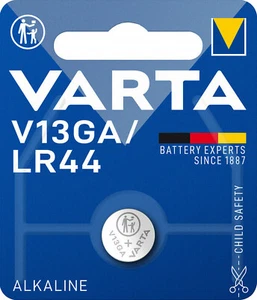 2x VARTA Coin Cell Alkaline Manganese LR44 LR1154 357A GPA76 82 1.5V V13GA - Picture 1 of 2
