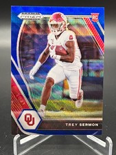 2021 Panini Prizm Draft Picks Blue Wave TREY SERMON /249