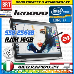 PC NOTEBOOK LENOVO THINKPAD X1 YOGA G3 14" I7-8650U RAM 16GB SSD 128GB FULL HD - Bild 1 von 6