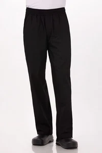 Chef Works - Essential Baggy Chef Pant, BBLW-BLK-L, Size L - Picture 1 of 5