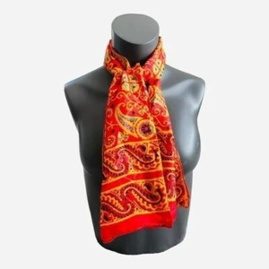 Multicolored Mulberry Design Psychedelic Print Silk Scarf Handmade Neckerchief - Picture 1 of 3