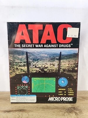ATAC: The Secret War Against Drugs (PC, 1992, 3-1/2" & 5-1/4") - Big Box - NEW - Image 1 of 4