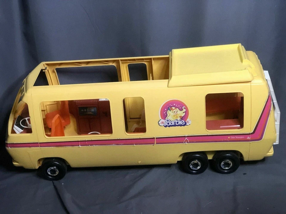 Casa rodante Barbie Star Traveler 1976 vintage autocaravana cámper juego de exhibición hecho en EE. UU. Foto 1 de 4