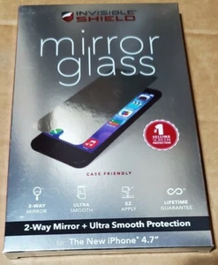 100 lot NEW Zagg Invisible Shield Tempered Glass - Mirror - iPhone 6 6s 7 8 - Picture 1 of 2