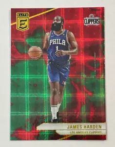 2023-24 Panini Elite International Hyper Red Green #11 James Harden Clippers - Picture 1 of 2