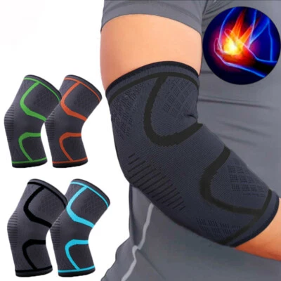 Tennis Elbow Brace Support Compression Sleeve Arthritis Tendonitis Pain Relief  - Image 1 of 4