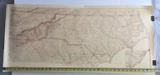 U.S. Coast Survey 1865 North Carolina W.P. Cumming Map Print 17 1/2 x 38 
