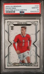 2022-23 David Zima Panini Obsidian Electric Etch Czech Rookie Card RC /9 PSA 10 - Bild 1 von 2