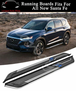 2PCS Running Boards Fits for Hyundai Santa Fe 2019-2022 Side Step Nerf Bars - Picture 1 of 6