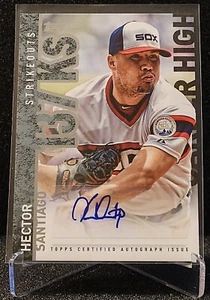2015 Topps Series 2 Hector Santiago Career High Auto Chicago White Sox CHA-HS - Picture 1 of 2