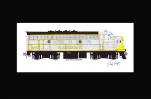Clinchfield F3 #800 11"x17" impresión mate firmada por Andy Fletcher - Imagen 1 de 1