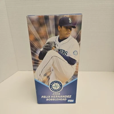 2008 FSN Seattle Mariners Felix Hernandez #34 Bobblehead New In Box - Image 1 of 4
