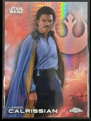 2025 Topps Chrome Star Wars Lando Calrissian Prism Refractor #79 - Image 1 of 3