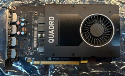 DELL NVIDIA Quadro P2200 5GB GDDR5X 4x DisplayPort GPU Graphics Card - Image 1 of 2