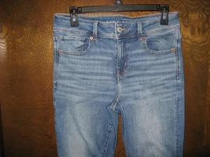 Pantalones de mezclilla elásticos American Eagle Kick Boot Next Level para mujer talla 8 regular 31 x 32 azul - Imagen 1 de 5