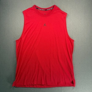 Jordan Sport Mens Tank Top Sleeveless XL Red Dri Fit Center Jumpman FN5856-687 - Picture 1 of 8