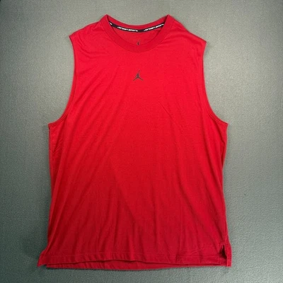 Camiseta sin mangas Jordan Sport para hombre XL roja Dri Fit Center Jumpman FN5856-687 Foto 1 de 4
