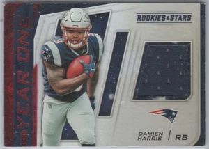 Damien Harris Rookie Year One Player Worn Patch SP - 2019 Panini Rookies & Star - Bild 1 von 2