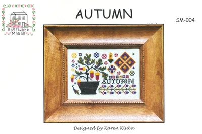 Палисандр усадьба осень вышивка крестом листок только на Карен Клуба ~ образец / желудь - Изображение 1 из 4
