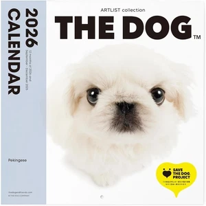 2026 Wall Calendar THE DOG Pekingese ARTLIST Collection from Japan - Picture 1 of 5
