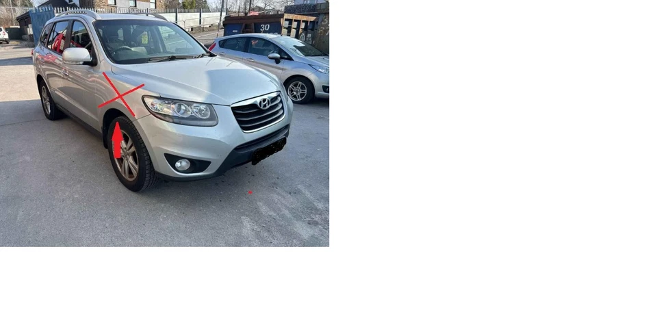 Forro de arco de alerón interior derecho para conductores Hyundai Santa Fe MK2 06-12 OS A70335 Foto 1 de 1