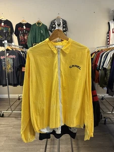 Vintage 1992 Camel Cigarettes Joe Camel Tyvek Zip Up Windbreaker Jacket XL - Picture 1 of 5