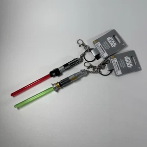 Disney Star Wars 7" Lichtschwert Schlüsselanhänger Darth Vader Luke Skywalker grün rot - Bild 1 von 10