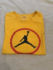 Nike Air Jordan Jumpman T Shirt Uomo Taglia Large Giallo - Foto 1 di 10