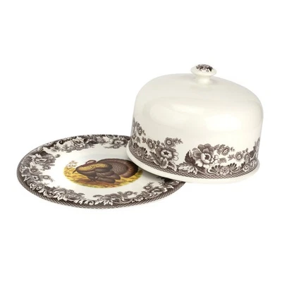 Spode Woodland Turkey Motif Serving Platter with Dome - 250th. Anniversary - Image 1 of 4
