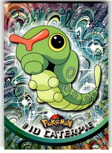Topps Pokemon 1998 edición de animación de televisión #10 Caterpie - logotipo negro - Imagen 1 de 4