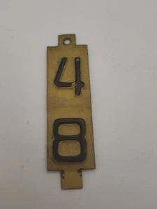 1948 - WISCONSIN - TARGA - ANNO IMMATRICOLAZIONE - CARTELLINO / TAB SINGOLO VERDE - Foto 1 di 2