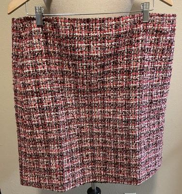Talbots Pinewood Tweed Skirt, NEW, Multi-colored, Wool Blend, Lined, Size 14 - Image 1 of 3