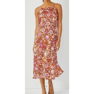 Ann Taylor Batik Floral Midikleid, Gr. 6 - Bild 1 von 11