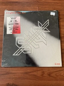 Styx Caught In The Act Live 2X LP 1983 A&M Gatefold In Shrink With Hype - Picture 1 of 8