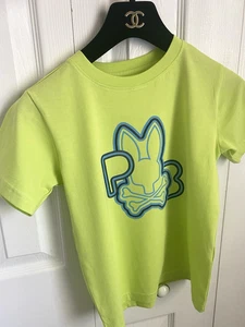 Kinder Unisex Gr. 8 Grün T-Shirt Psycho Bunny Grafik T-Shirt Pima Baumwolle - Bild 1 von 10