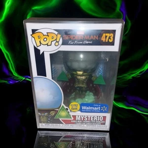Funko Pop MYSTERIO 473 Spiderman Far From Home Glow In Dark Walmart Exclusive - Picture 1 of 7