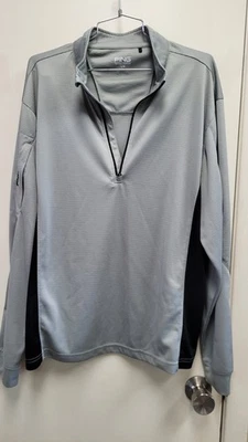 Ping long sleeve gray and black pullover men's golf shirt 1/4 Zip Up Size Large - Image 1 of 4