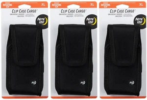 Nite Ize Clip Case Cargo Universal Rugged Holster, XL - Black (3-Pack) - Picture 1 of 10