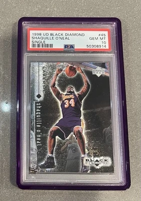 1998 Upper Deck Black Diamond Shaquille O’Neal PSA 10 with GradedGuard - Image 1 of 2